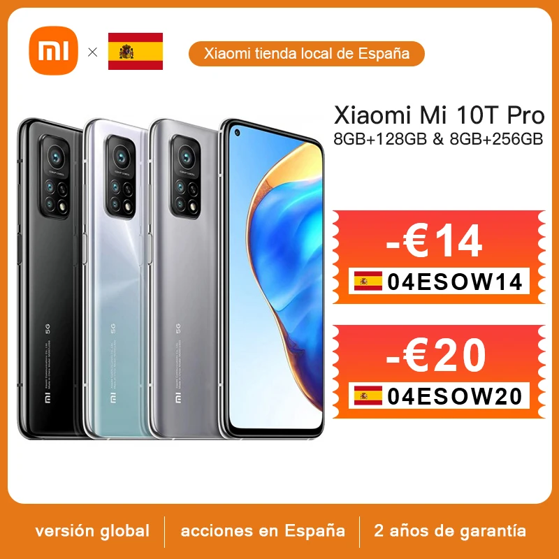 Смартфон Xiaomi Mi 10T Pro глобальная версия Snapdragon 865 восемь ядер 144 гц 6 67 мп задняя