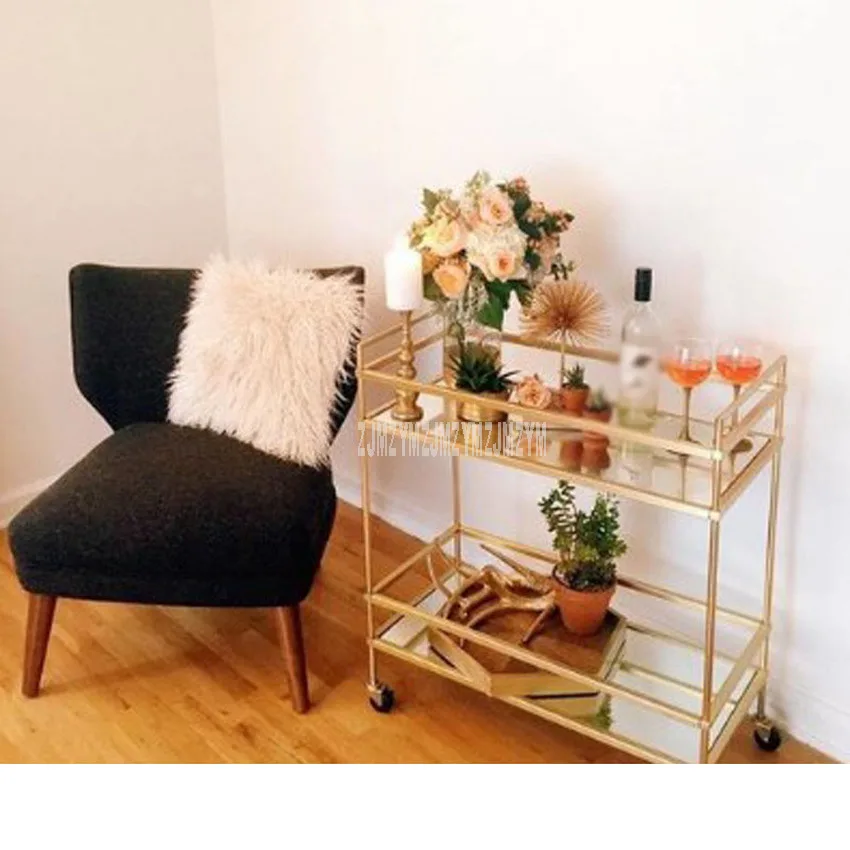 Тележка обеденная двухслойная из нержавеющей стали |