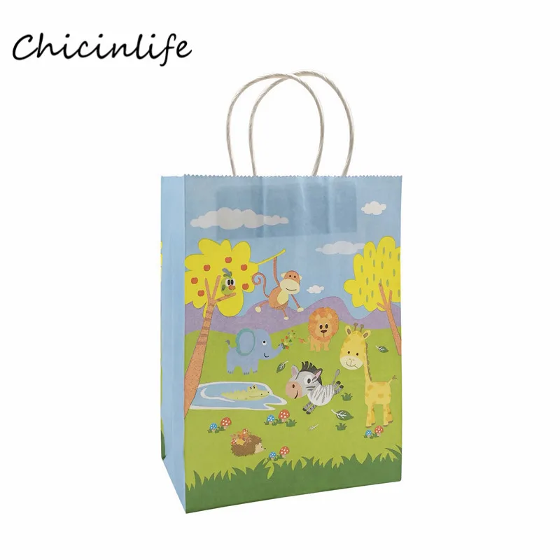 5 шт. бумажные пакеты с ручками в виде животных|Подарочные сумки и упаковка| |