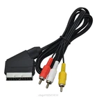 1 шт. высокое качество 1,8 м6 футов RGB Scart To 3 RCA аудио видео кабель для NES для FC F23 21 Прямая поставка