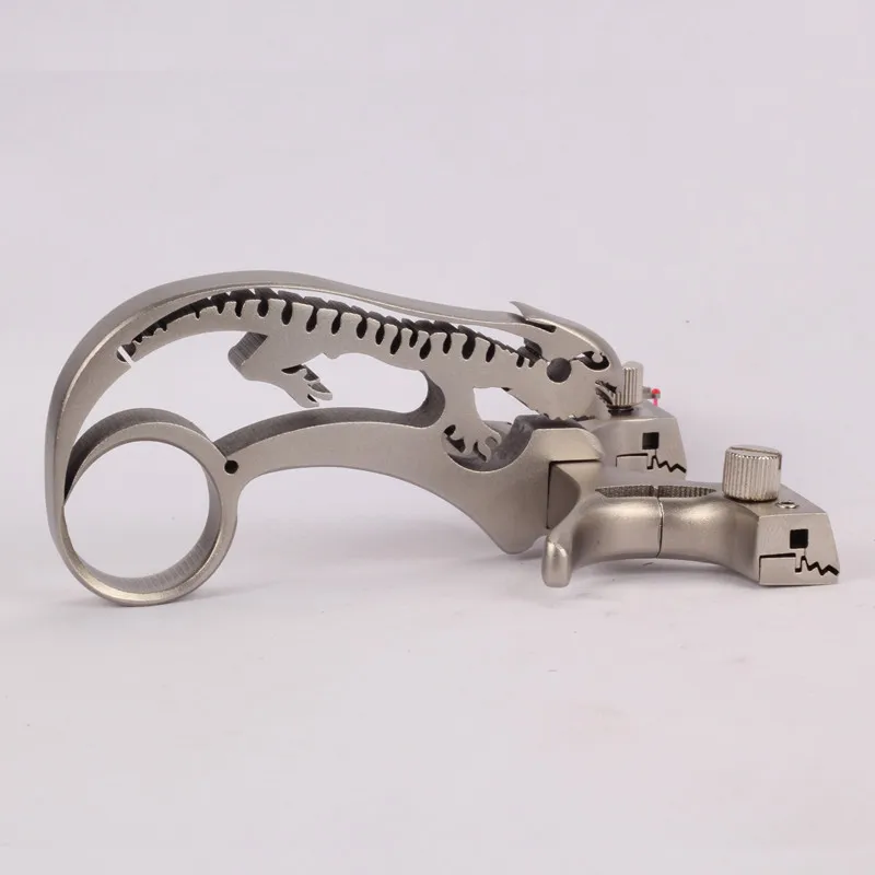 Ящерица из нержавеющей стали профессиональная Рогатка мощная эластичная съемка