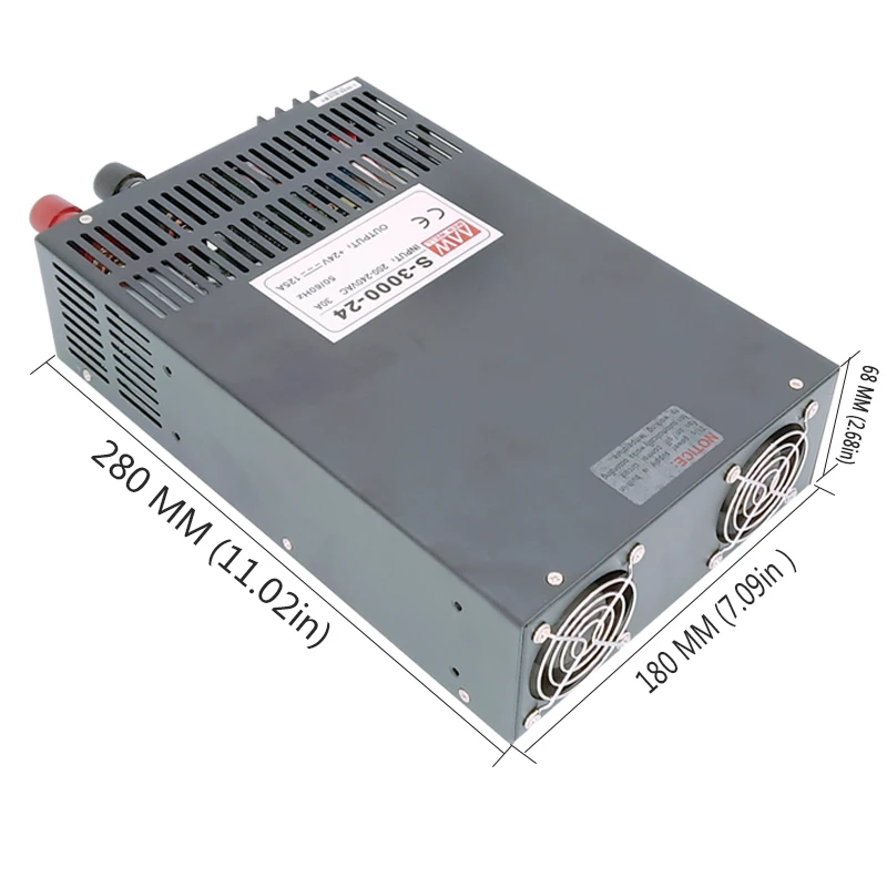 

24V125A high power switching power supply S-3000W-24V DC regulated power supply equipment monitoring power supply