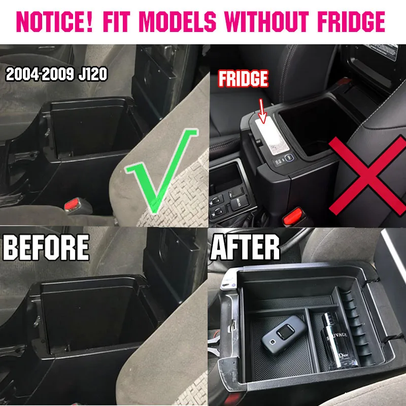 Подлокотник для хранения центральной консоли чехол Toyota Land Cruiser Prado J120 2004 2005 2006 2007