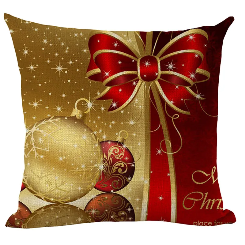Merry Christmas наволочки для подушек, льняная наволочка для дивана, домашний декор, современная мода, наволочка для подушки, декоративная кровать, Прямая поставка/C - Цвет: F