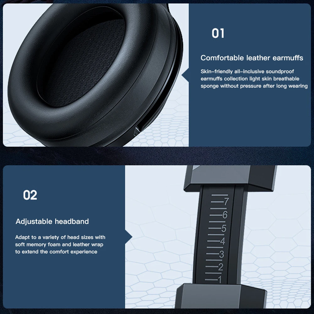 

ONIKUMA K9 Headset casque PS4 Gaming Headphones PC Stereo with Microphone LED Lights for Xbox One Laptop Tablet Gaming Headphone