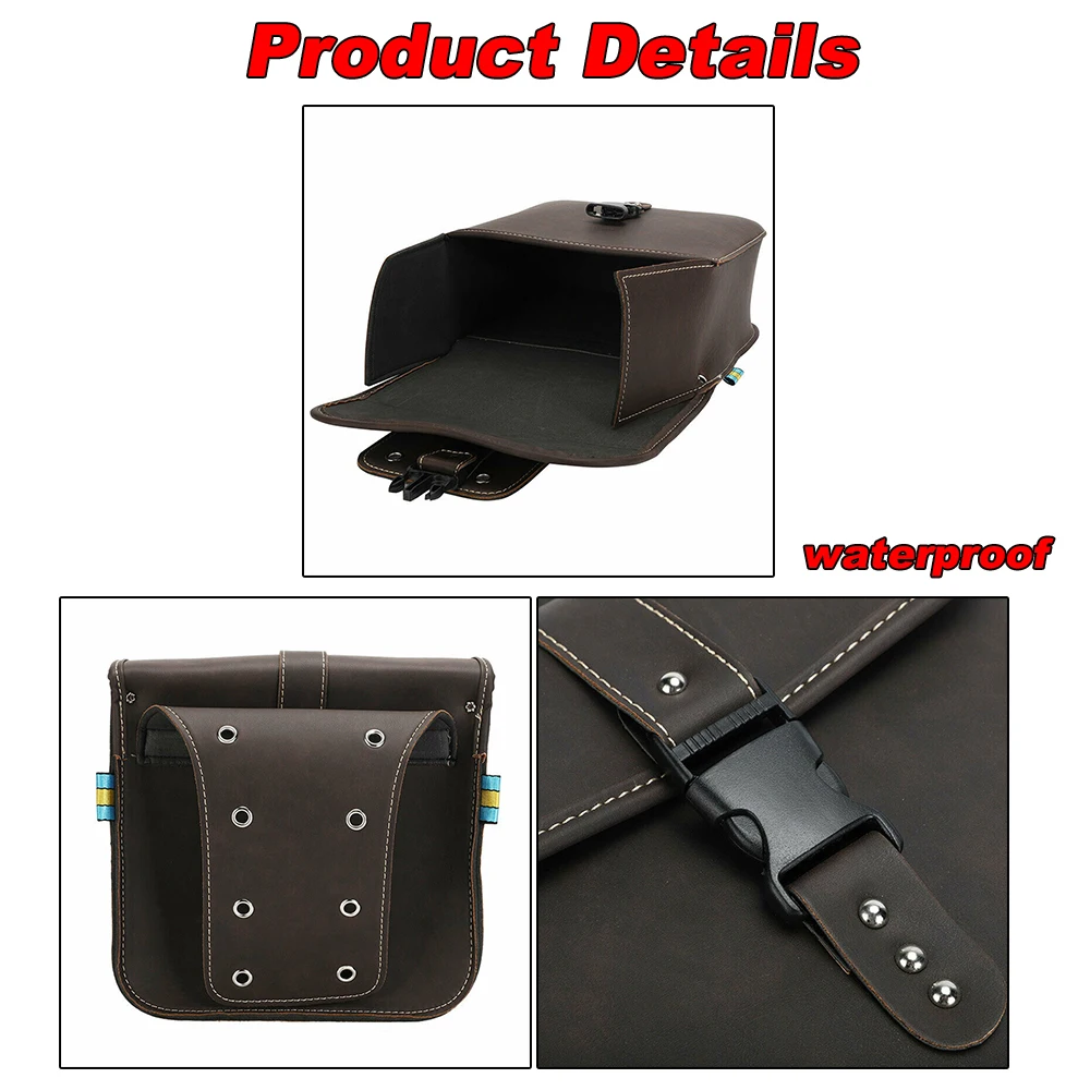

Replacement Motorcycle Saddle Bags Left/right Organizer Waterproof 2PCS Side