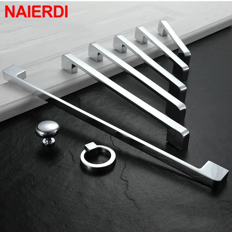 NAIERDI ручки шкафа из цинкового сплава кухонная ручка шкаф дверные для выдвижных