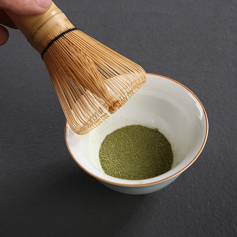 

Japanese Ceremony Bamboo 64 Matcha Powder Whisk Green Tea Chasen Brush Tools Tea Sets Green Tea Set Accessories