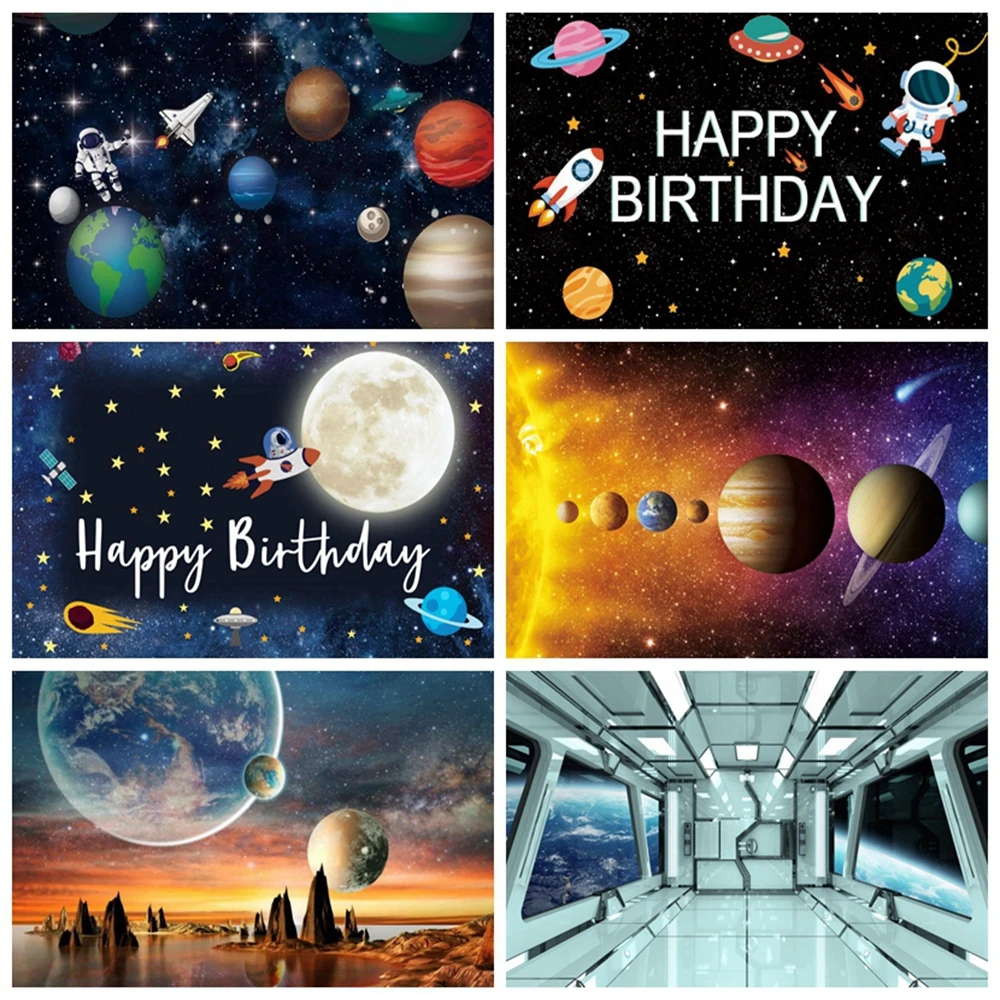 Фон для фотосъемки с космонавтом Yeele Вселенная космос планета|Фон фотосъёмки| |