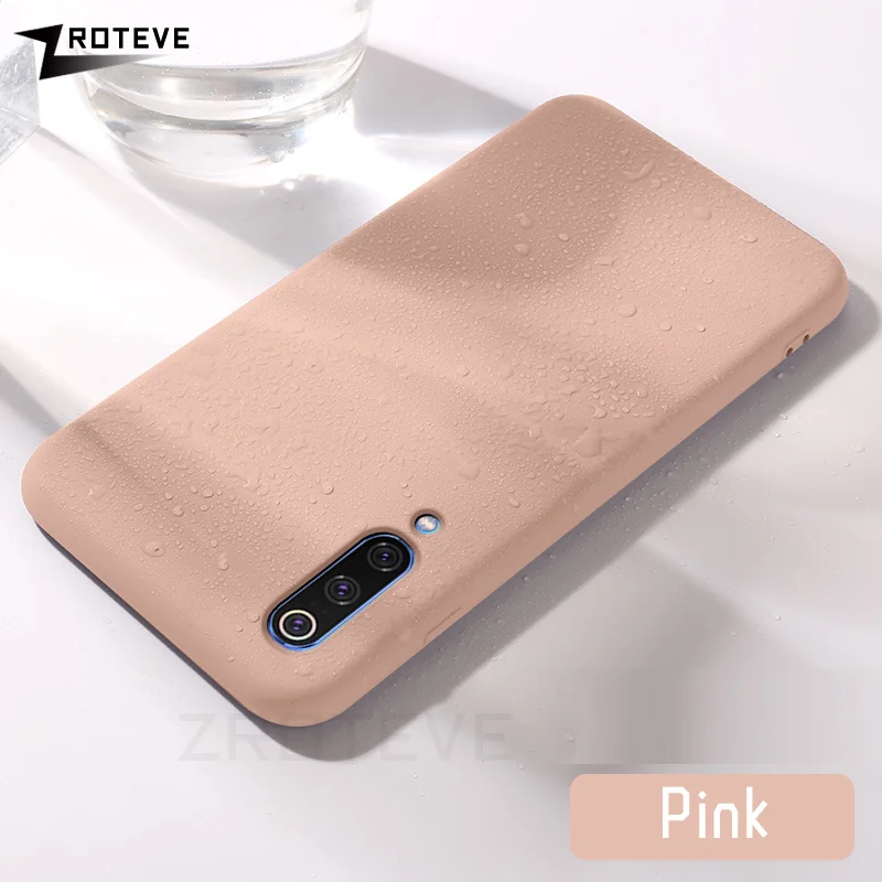 Pink Чехол s для Xiaomi mi 9 8 чехол ZROTEVE ярких цветов мягкий жидкий силиконовый чехол для Xiaomi mi 9 mi 9 8 SE Pro Lite чехол Новинка - Цвет: Pink