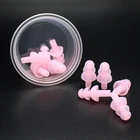 Силиконовые водонепроницаемые беруши для плавания, многоразовые беруши для сна, путешествий, с шумоподавлением, 5 пар
