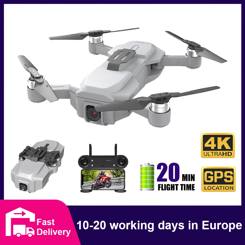

CONUSEA ICAT1 Pro Drone 4K with Camera 20Mins Flight Time Brushless Motor Follow Me FPV Foldable GPS Drones RC Quadcopter