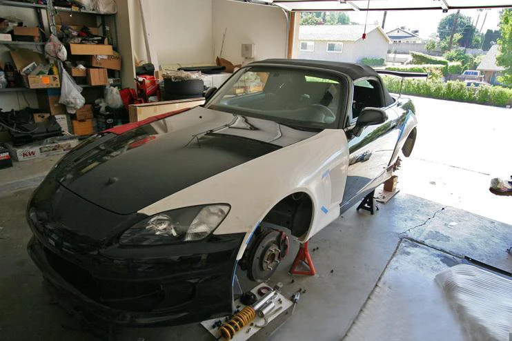 FRP переднее крыло для автомобиля Honda ASM S2000-это дизайнерское переднее крыло из стекловолокна, 6 шт. Комплект кузова, тюнинг, отделка для S2000 гоночной части
