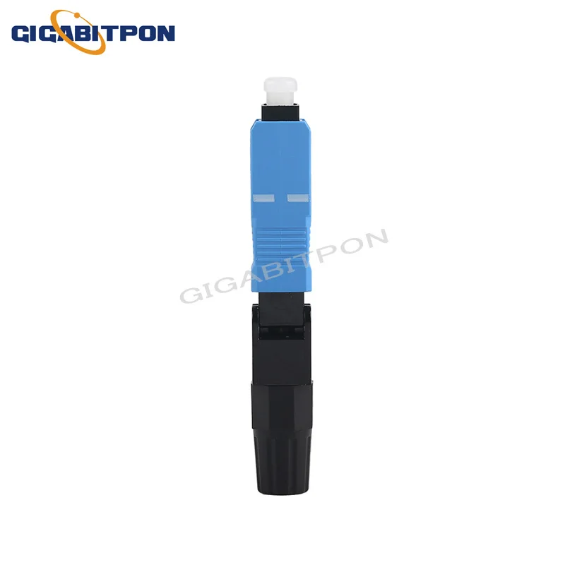 50pcs SC quick connector SC UPC adapter FTTH optical fiber quick field assembly fiber optic cable connector,