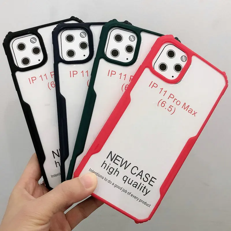 Акриловый жесткий противоударный чехол для iPhone 12 Mini 11 Pro Max 8 Plus 7 6S XS MAX XR 50