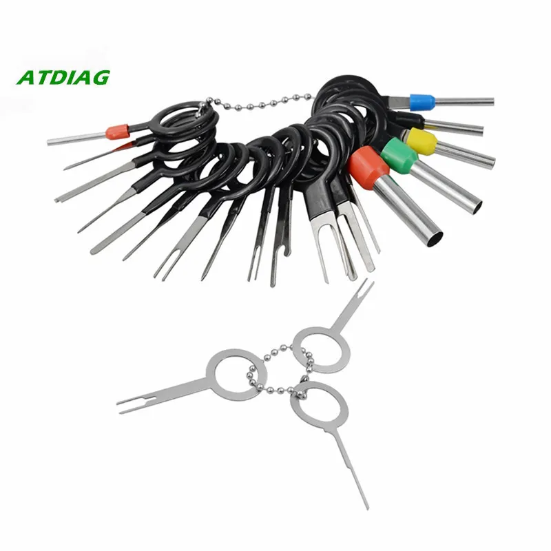 

ATDIAG 21pcs Car Terminal Removal Electrical Wiring Crimp Connector Pin Extractor Kit Car Electrico Repair Hand Tools