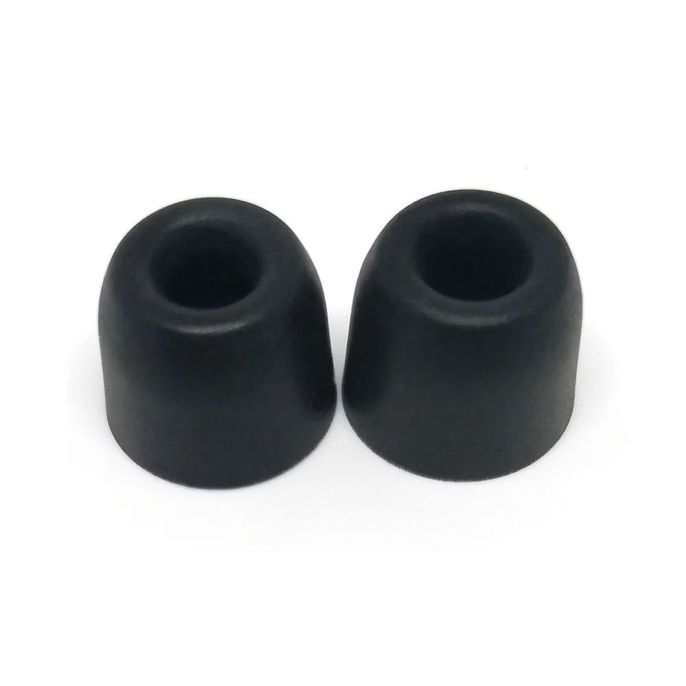 T100 L black 2pcs ANJIRUI 5 цветов T100 3,0 мм калибра амбушюры/колпачок T100 пены памяти ушные наконечники пена для гарнитуры губки амбушюры для наушников - Цвет: T100 L black 2pcs