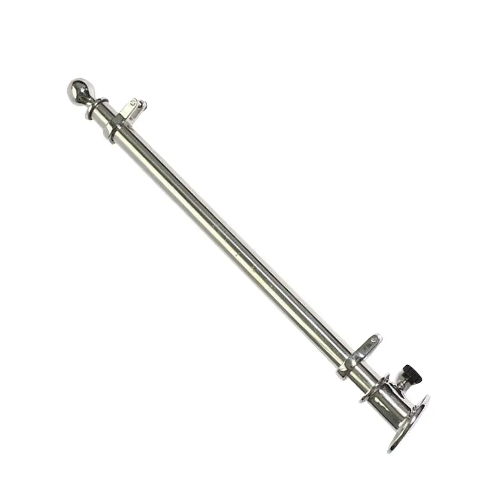 

18" 457mm Marine Boat 316 Stainless Steel Deck Flag Pole with Socket Base