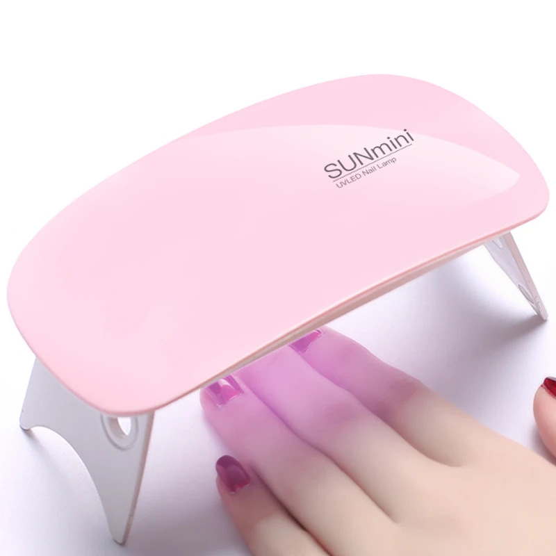 6W Fold Portable LED UV Lamp for Gel Nail Polish Curing Machine USB Cable Mini Dryer Art Tools | Красота и здоровье
