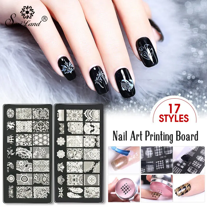 3d штамповочная пластина Saviland для стемпинга скребок пластины печати цветов и роз