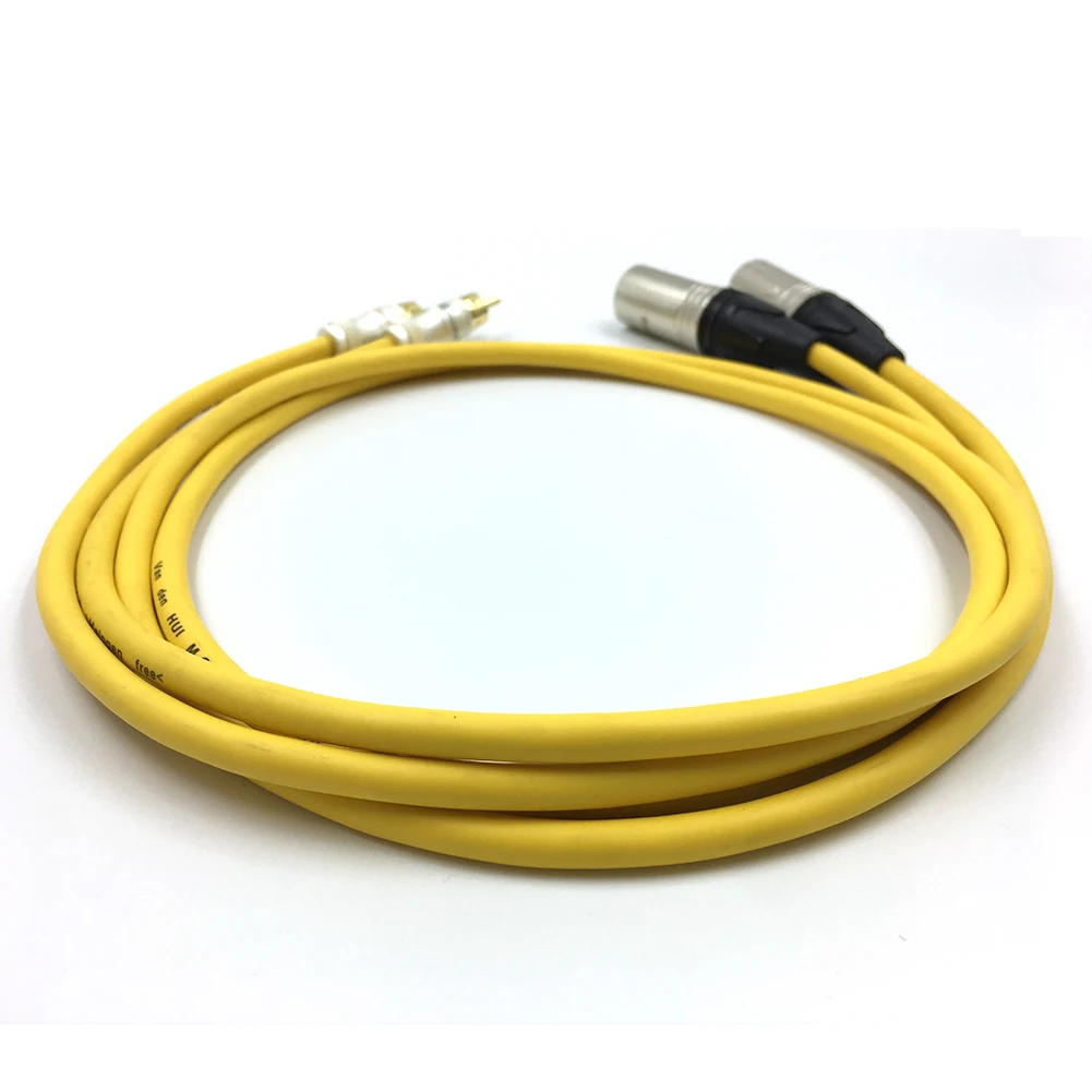 Hi-fi стерео аудио кабель двойной RCA папа на XLR 2 разъем для подключения микрофона
