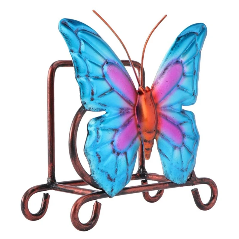 

Metal Napkin Holder Butterfly Shaped Tabletop Napkin Holder Freestanding Tissue Dispenser Rustic Dining Table Decor