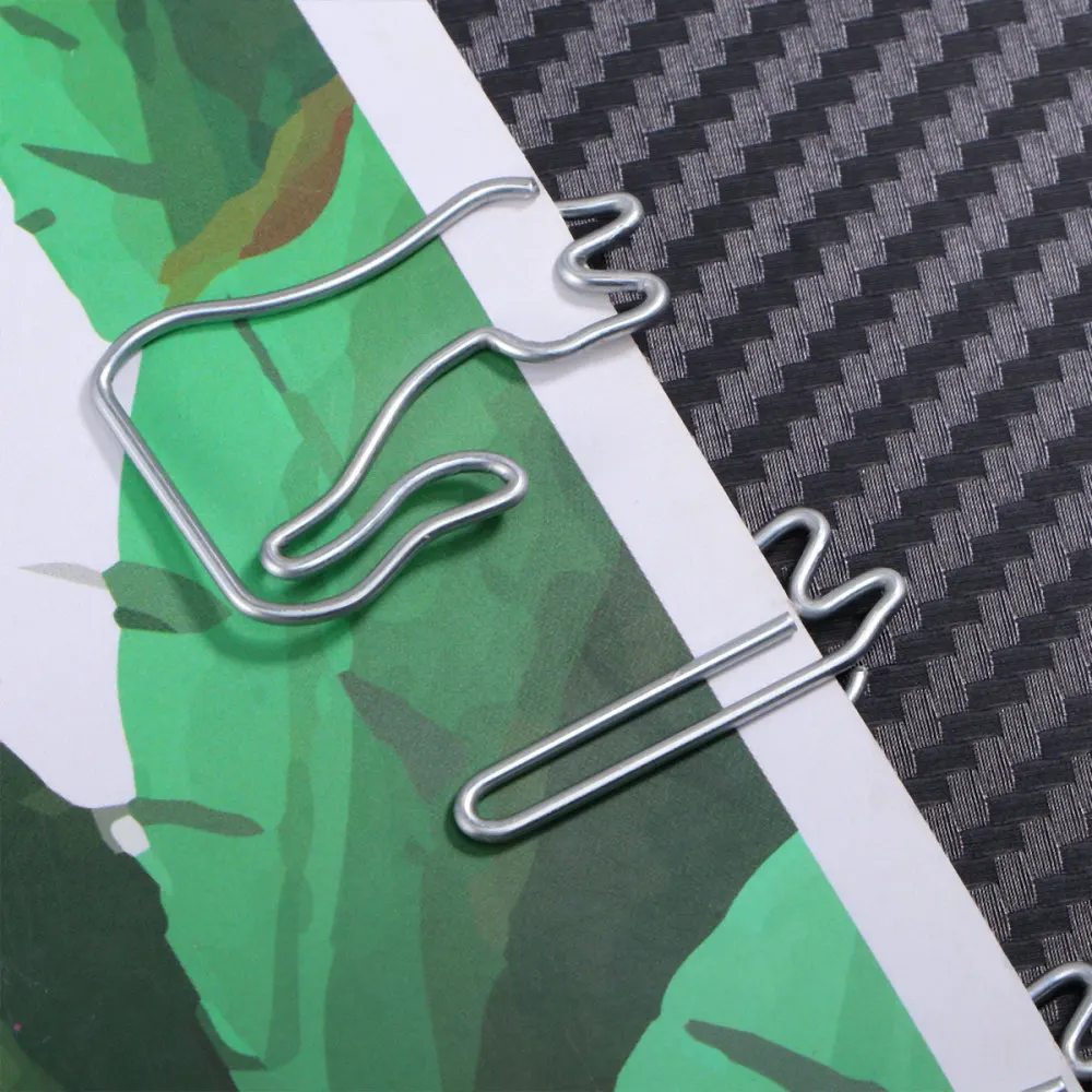 

30Pcs Creative File Clamps Adorable Paper Holder Adorable Cat Shaped Paper Clip(Silver)