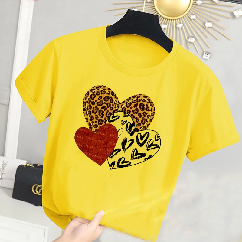 3 Color Summer Short Sleeve Kids T Shirt For Boy 2021 New Cartoon Casual TShirts Girls Tops Leopard Children Clothes | Мать и ребенок