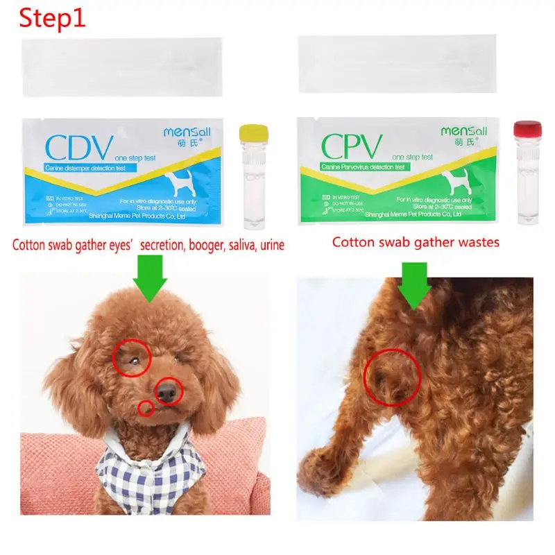 

Canine Pet Dog Hot CDV CPV Parvovirus Test Card Detection Paper
