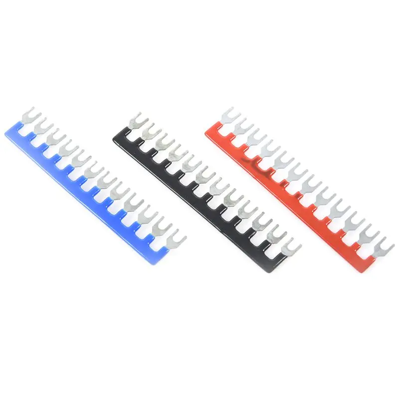 15 Pcs 400V 10A Fork Shape 12 Positions Barrier Terminal Block Strip | Обустройство дома