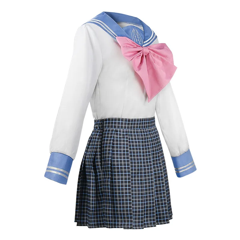 Anime DanganRonpa Maizono Sayaka Cosplay Costumes Girl School Uniform Women Skirt Set Halloween Clothing Dress |