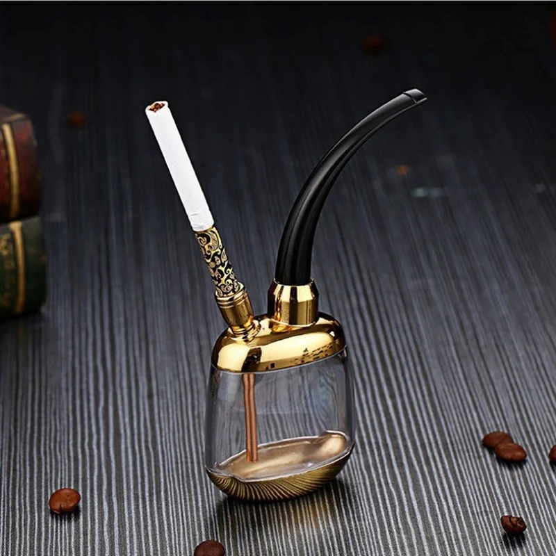 

Waterpipe Filter Cleaning Type High-grade Alloy Dual-purpose Water Pipe Gadgets for Men Smoking Accessories Glass Weed Pipe