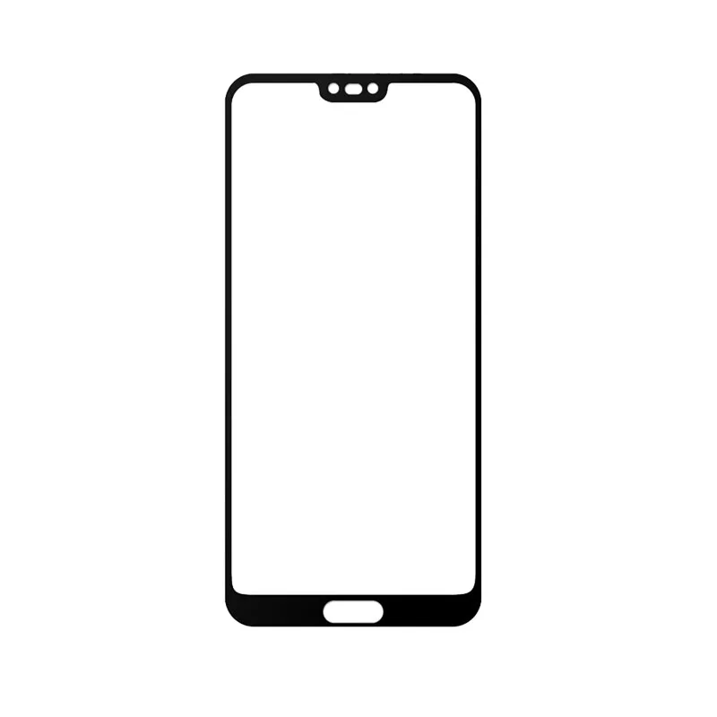 Черный 2 шт закаленное стекло для huawei P20/P20 Pro Полное покрытие Защитная пленка Закаленное стекло для huawei P20 Pro - Цвет: Черный