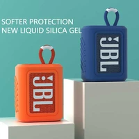 portable dust proof silicone case protective cover shell anti fall speaker case for jbl go 3 go3 bluetooth speaker accessories