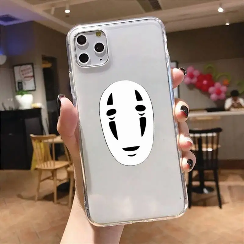 

Spirited Away Faceless man Phone Case Transparent soft For iphone 5 5s 5c se 6 6s 7 8 11 12 plus mini x xs xr pro max
