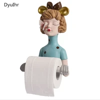 nordic creative girl toilet paper holder resin roll holder water dispenser bathroom home decoration dxuialoi