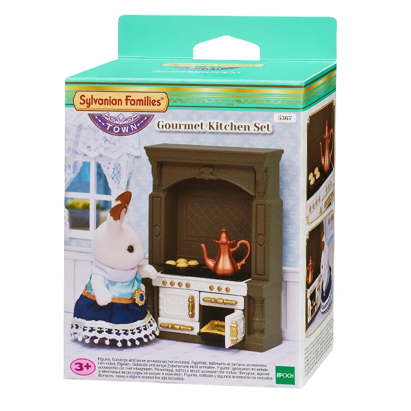 

Sylvanian Families Town Series Gourmet Kitchen Set Dollhouse Furniture Accessories No Figures New in Box 5367