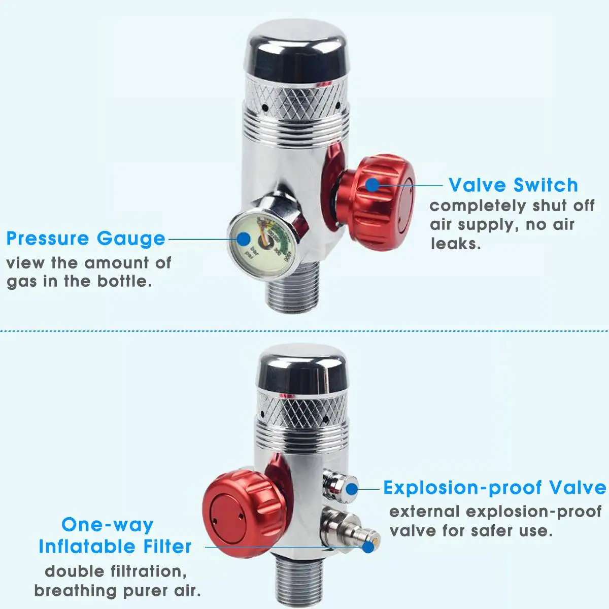 

Oxygen Cylinder Set 1L Scuba Diving Tank Respirator Refill Adapter Bag Snorkeling Underwater Breath Diving Equipment