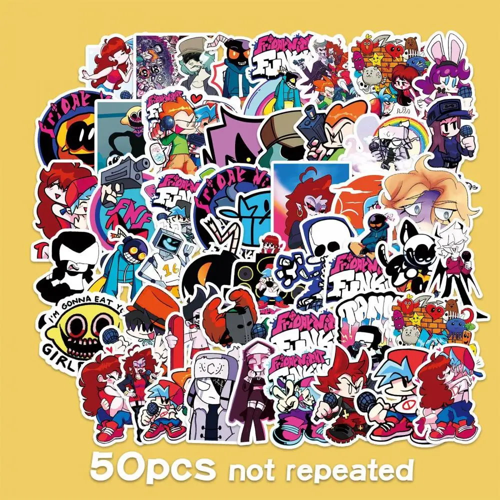 

10/30/50/100Pcs Game Friday Night Stickers Graffiti Waterproof Stickers Refrigerator Removable Luggage Case Sticker Wholesale