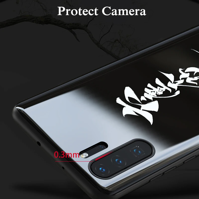 Case for Huawei P30 Pro Cover Curved Edge Bumper Tempered Glass Back Cases P 30 Coque Funda | Мобильные телефоны и