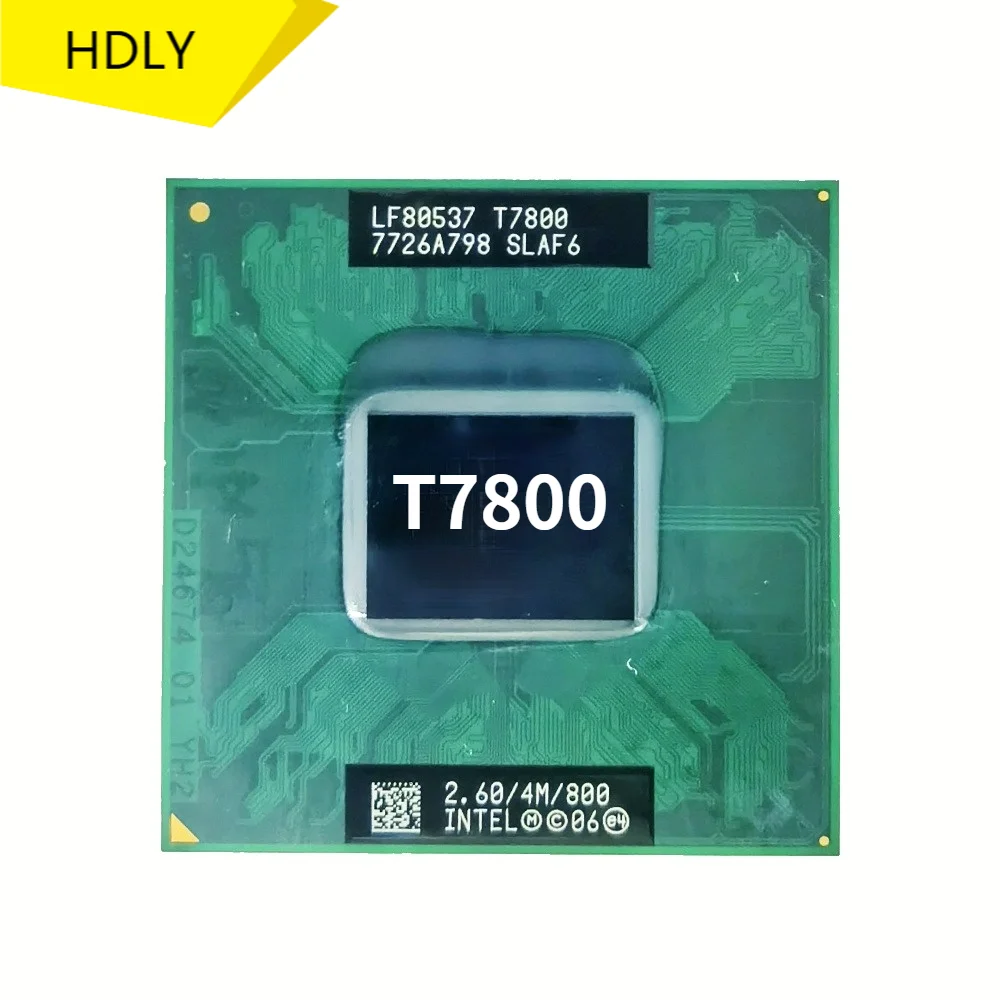 Двухъядерный двухпоточный процессор Core 2 Duo T7800 SLAF6 6 ГГц 4 МБ 35 Вт Разъем