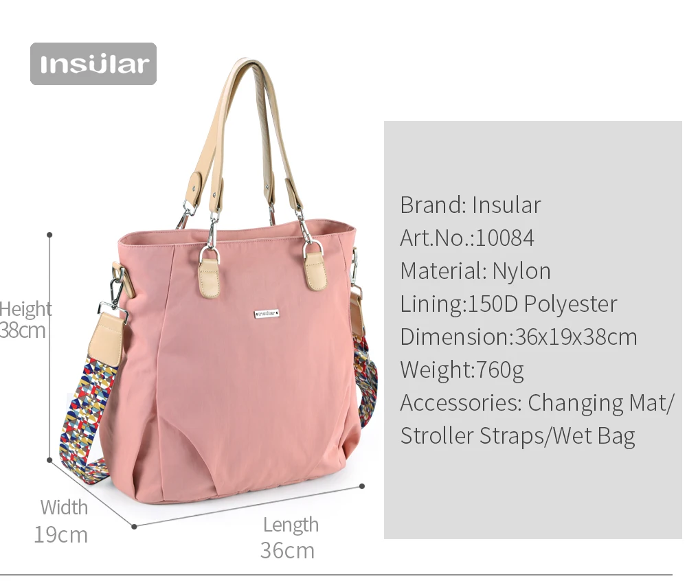 Стильная большая сумка тоут для подгузников милая мам и ребенка на плечо