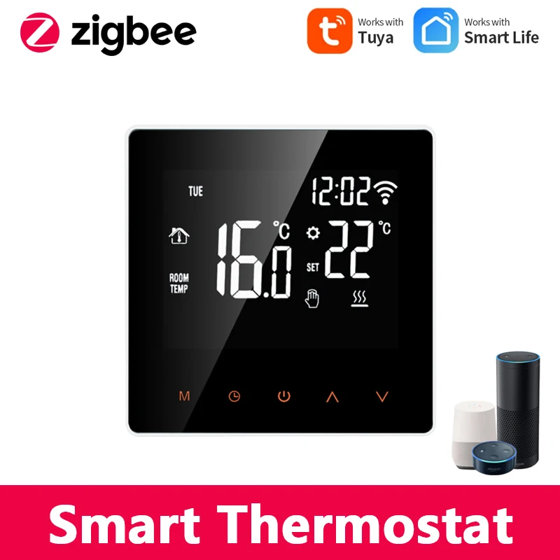 

Умный термостат Tuya ZigBee, контроллер температуры воды/электрического нагрева воды, поддержка Alexa Google Home Smart Life App, Лидер продаж