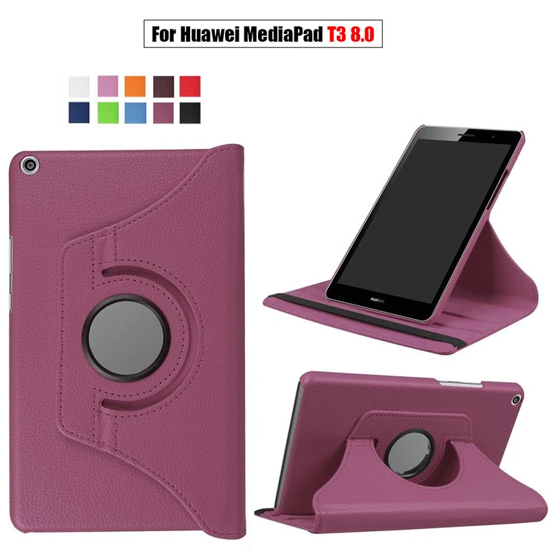 Вращающийся чехол из искусственной кожи для Huawei MediaPad T3 8 0 Honor Play Pad 2 KOB-L09 KOB-W09