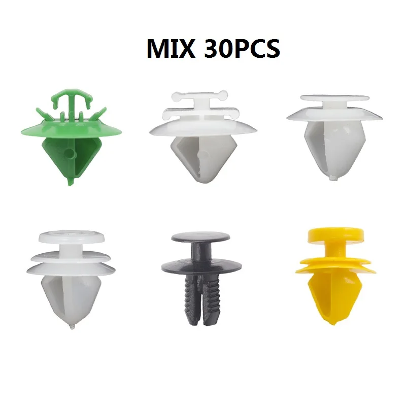 

30 шт. зажимы для обшивки дверей, монтажные зажимы для панели для нового Elysee, автоматический бампер, зажим для внутренней панели, подходит для Citroen Peugeot