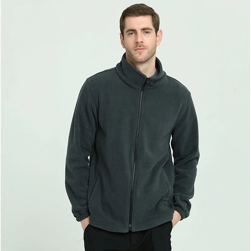 Теплое армейское пальто в стиле милитари флисовая Мужская теплая верхняя одежда