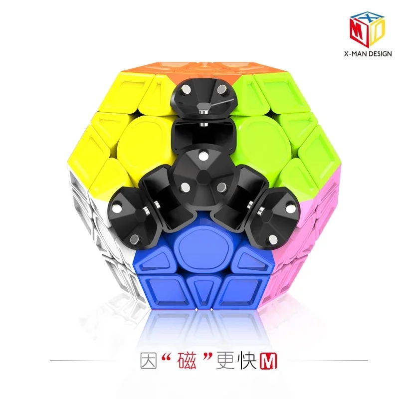 

Qiyi XMD Mofangge X-Man Galaxy V2 L M Магнитный магический куб LM скоростная головоломка игрушка Профессиональный 12-сторонний Dodecahedron Cubo Magico 3x3