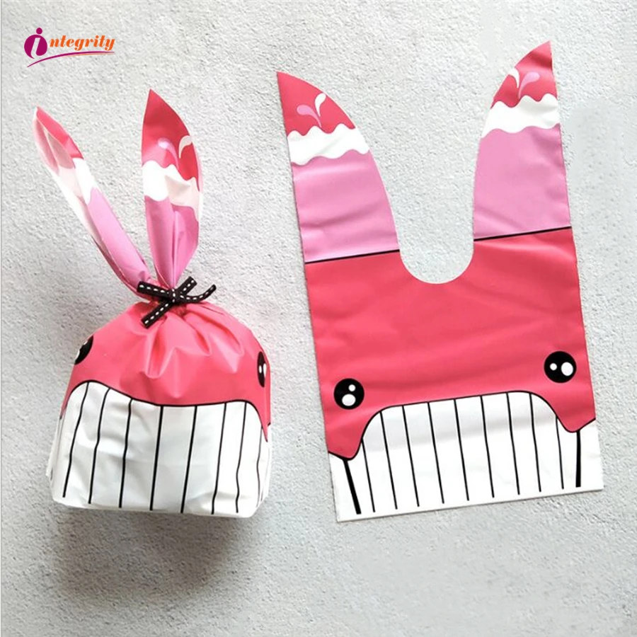 10 шт милый с кроличьими ушами для печенья подарочный пакет пасхального украшения