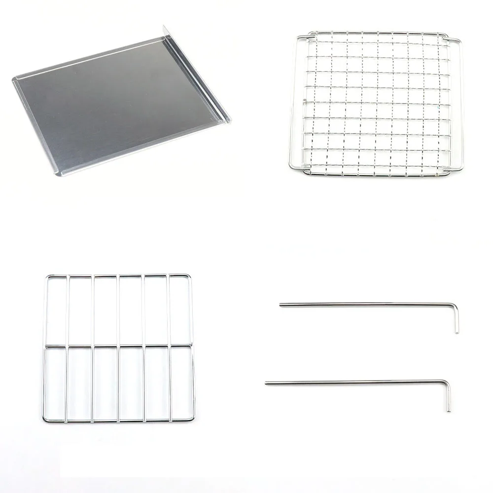 Уличная плита гриль из нержавеющей стали встроенная деревянная складная для