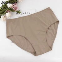 beauwear ultra thin elastic high waist panties for women underwear ladies big size briefs plus size satin sexy female panties
